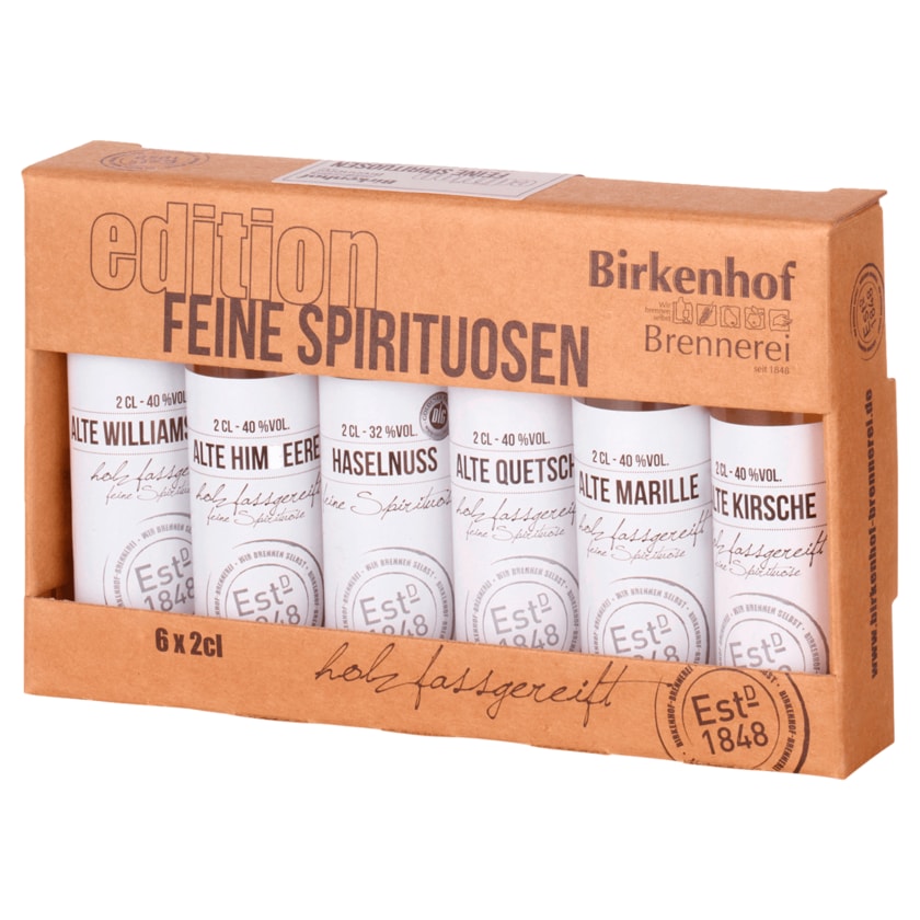 Birkenhof Brennerei Edition Feine Spirituosen 6x0,02l
